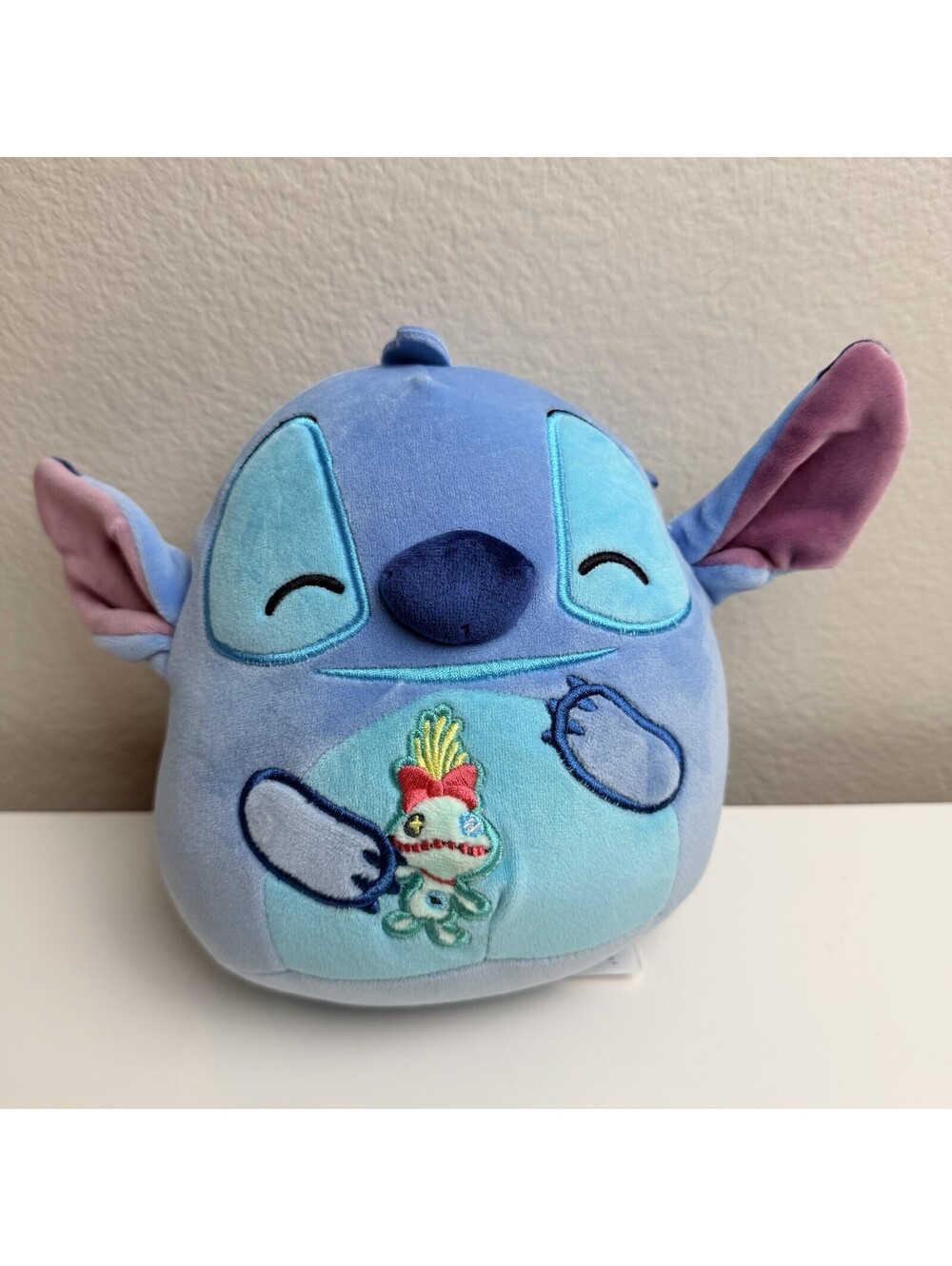 Disney Squishmallows 6.5” Plush Stitch With Scrump Blue New Jazwares